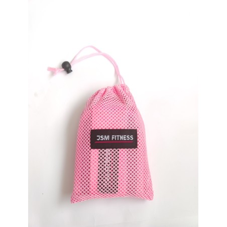Pink ankle cuffs for pulley and cable, Straps for training glutes and legs