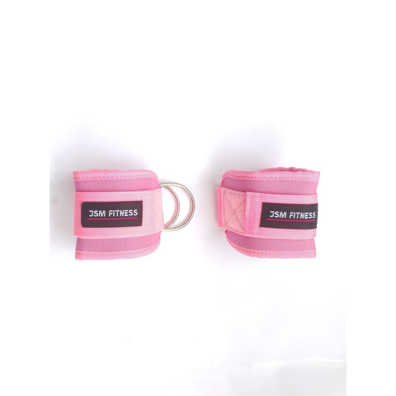 Uchwyty na kostki do wyciągu różowe do treningu pośladków, ud