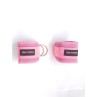 Pink ankle cuffs for pulley and cable, Straps for training glutes and legs