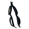 Ergonomic triceps rope with two handles for pulley exercises