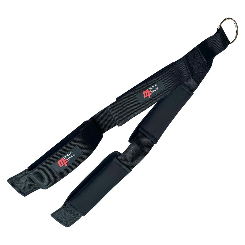 Corda ergonomica per tricipiti con due maniglie per esercizi al pulley