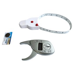 Calibrador digital de grasa corporal con cinta métrica corporal