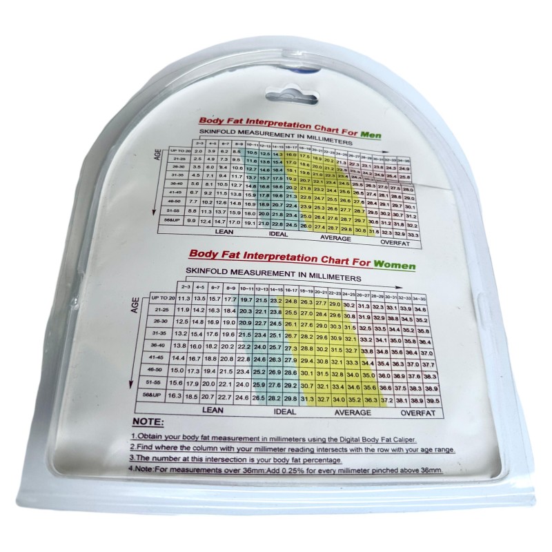 Digital Body Fat Caliper with Body Measuring Tape