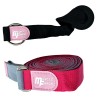 Yoga training and leg stretching belt with door clip