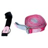 Yoga training and leg stretching belt with door clip