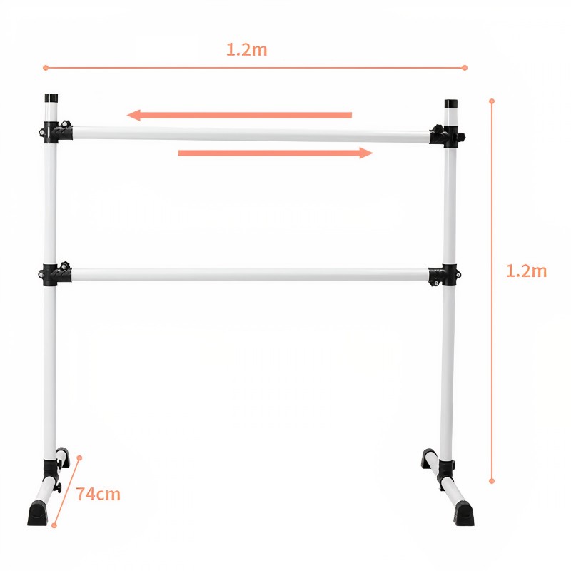 Barre de ballet réglable pour l'étirement des jambes