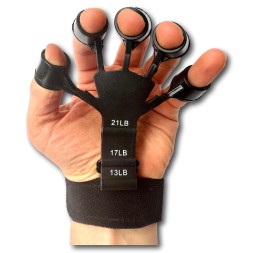 Fingertrainer aus Silikon, 3 Einstellstufen fur Finger, Unterarm Training