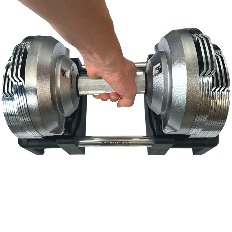 Haltère réglable 32,5kg par incréments de 1,5kg, 20 haltères en 1