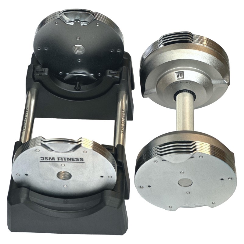 Haltère réglable 23,5kg par incréments de 1,5kg, 26 haltères en 1