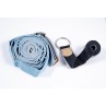 Yoga training and leg stretching belt with door clip