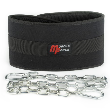 Dip belt - pas obciążeniowy mocny do 240kg z łańcuchem
