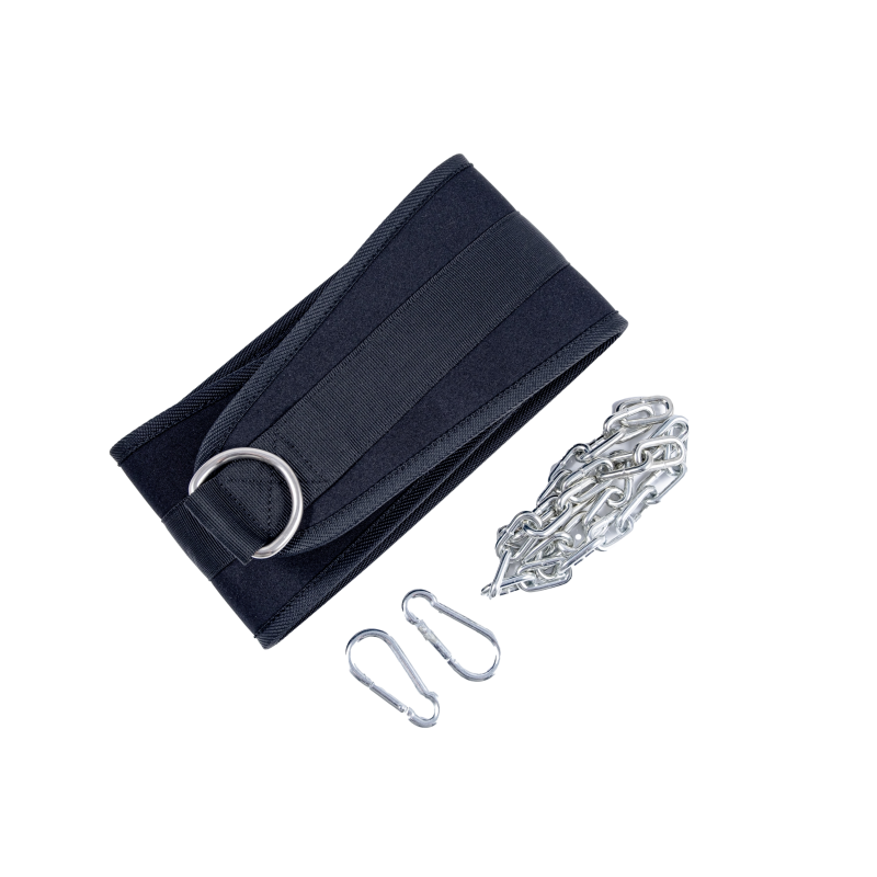 Dip Belt - load belt up to 240 kg with a chain and carabiners