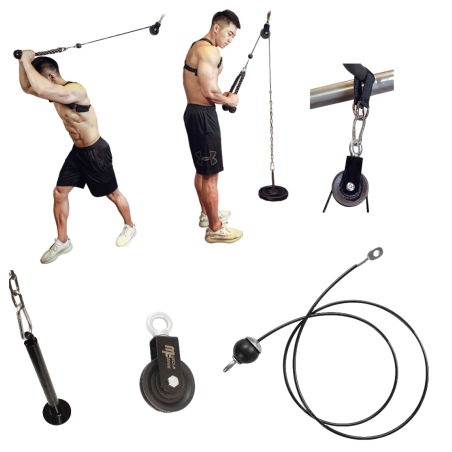 Wyciąg górny do domu - zestaw z linką