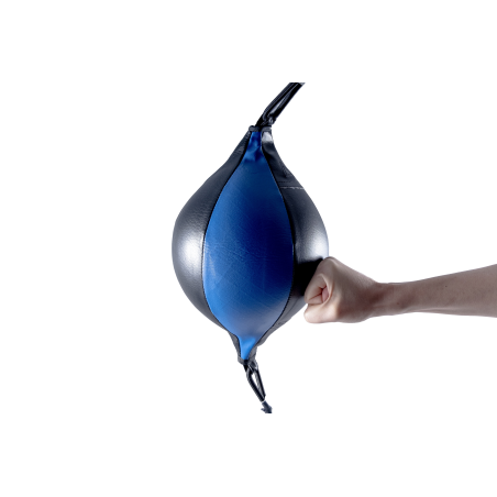 Hanging speed-reflex boxing ball on an elastic cord