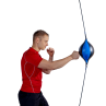 Hanging speed-reflex boxing ball on an elastic cord