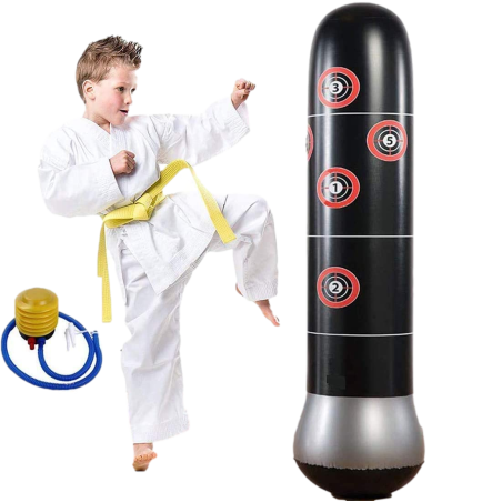 Sacco da boxe gonfiabile in piedi 148 cm