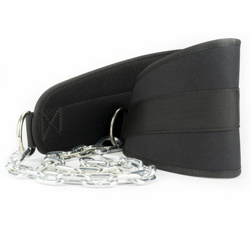 Dip Belt - load belt up to 240 kg with a chain and carabiners