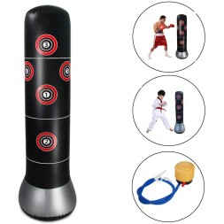 Saco de boxeo inflable de pie 148 cm