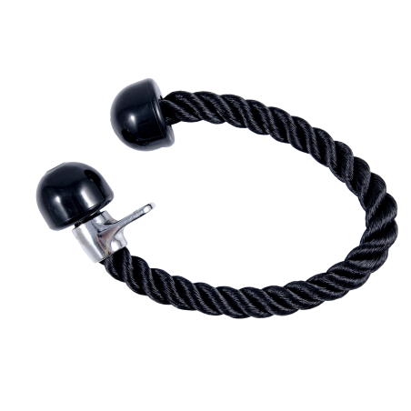 Triceps pulldown rope for pulley machine