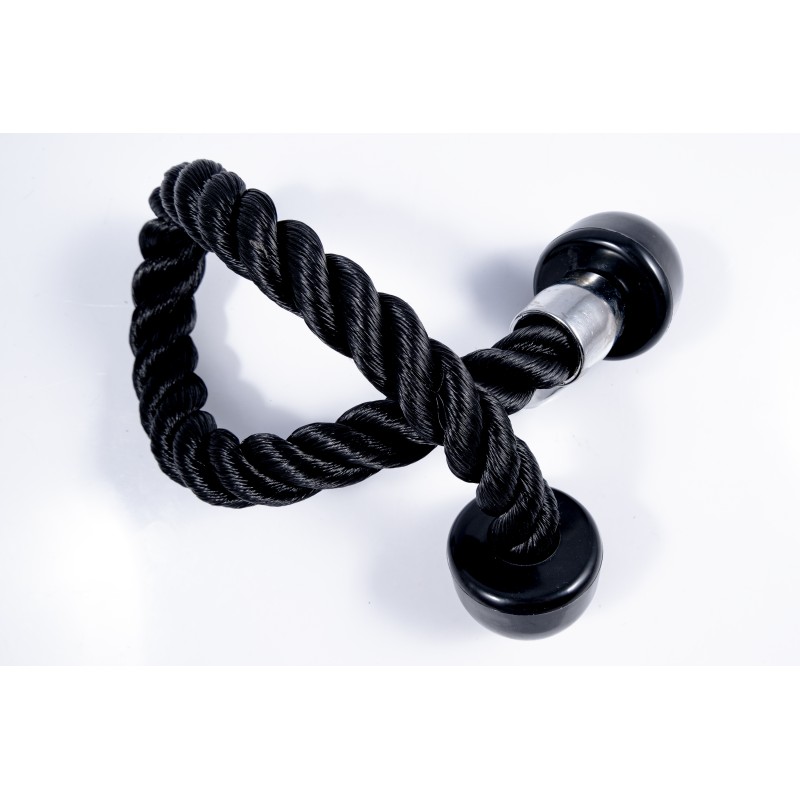 Triceps pulldown rope for pulley machine