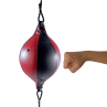 Hanging speed-reflex boxing ball on an elastic cord