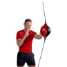 Hanging speed-reflex boxing ball on an elastic cord