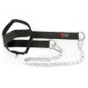 Weight belt for neck training with chain and carabiners