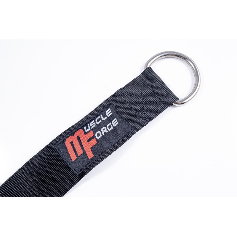 Weight belt for neck training with chain and carabiners