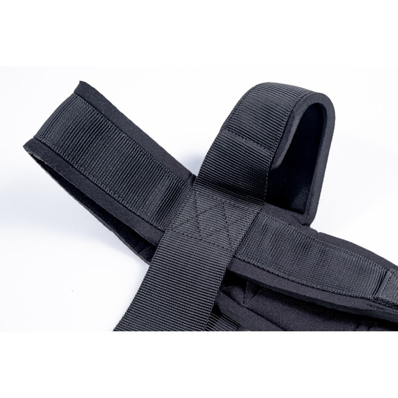 Arnés de cabeza para el entrenamiento de cuello con cadena y mosquetones