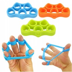 Set 6 bands for finger and hand muscle exercises