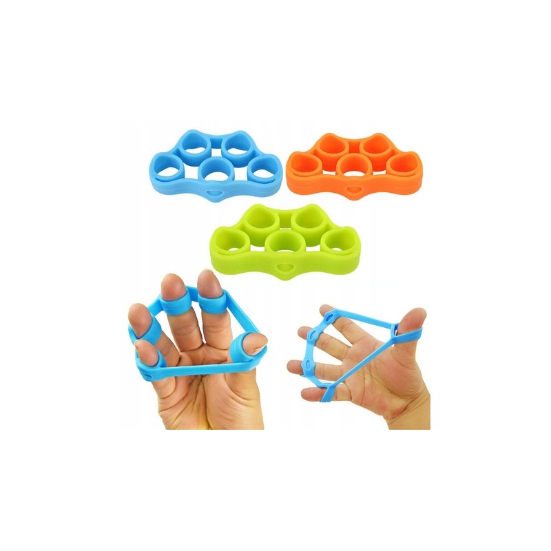 Set 6 bands for finger and hand muscle exercises