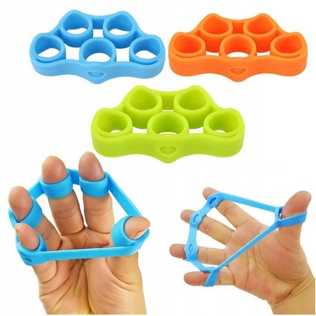 Set mit 6 Gummibändern für das Training der Finger- und Handmuskulatur