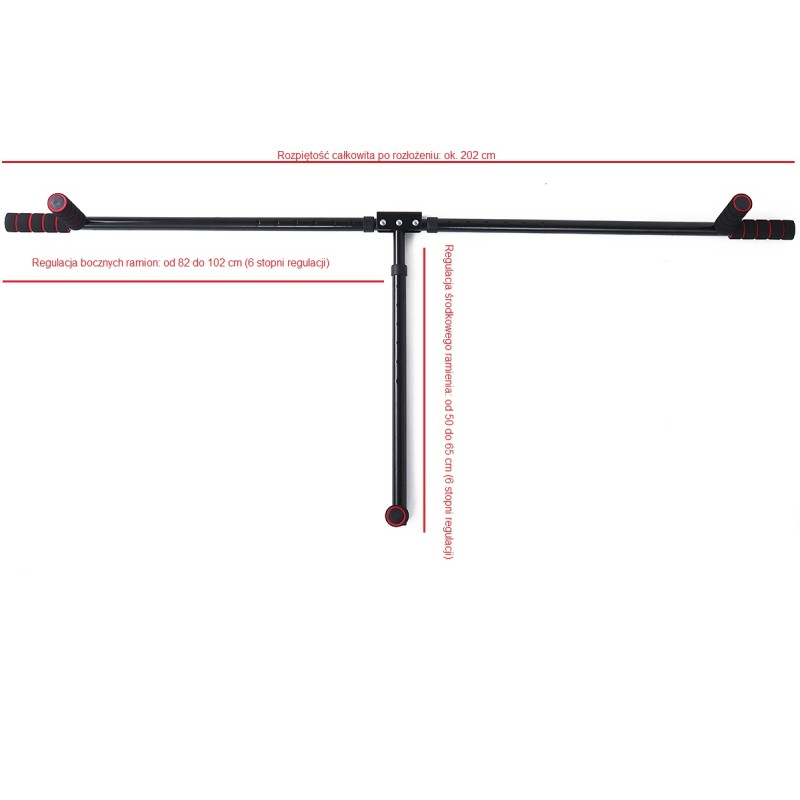 Leg stretcher - Muscle stretching device with 6 adjustment levels