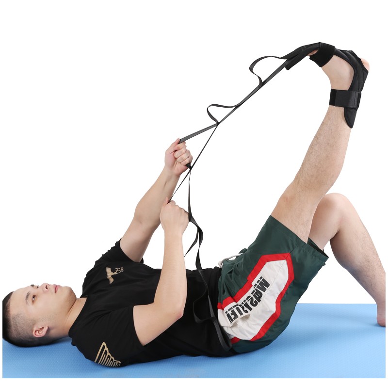 Stretching belt for split training and legs stretching exercises