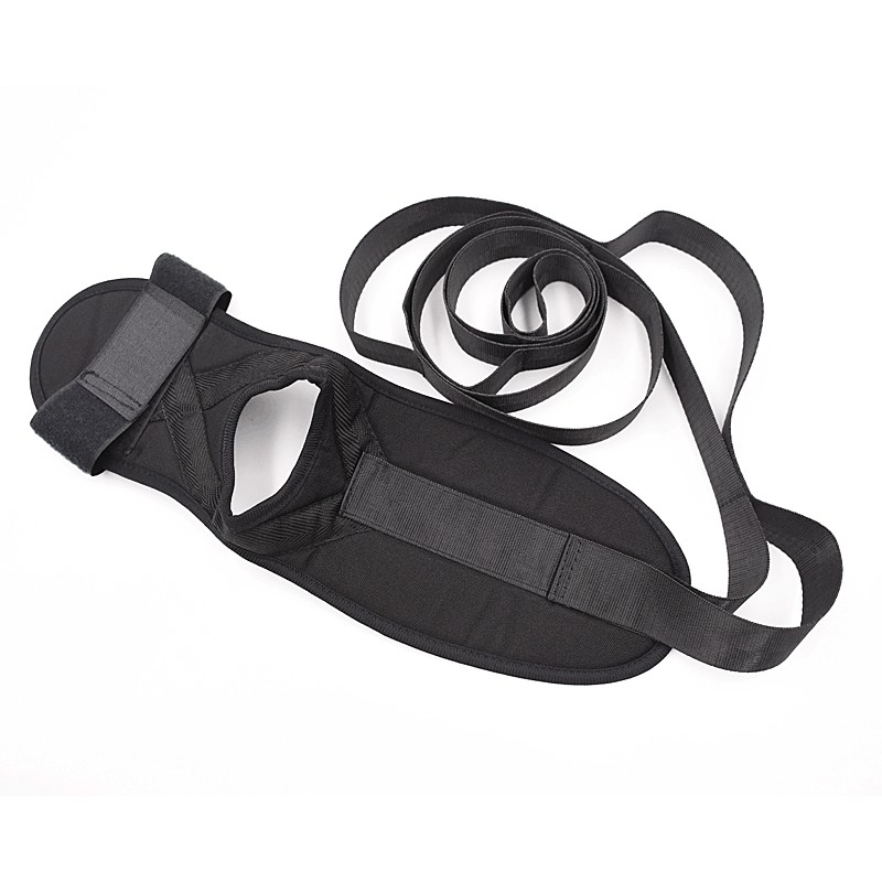 Stretching belt for split training and legs stretching exercises