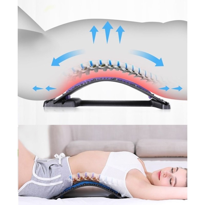 Gerät zur Dehnung und Rückenmassage