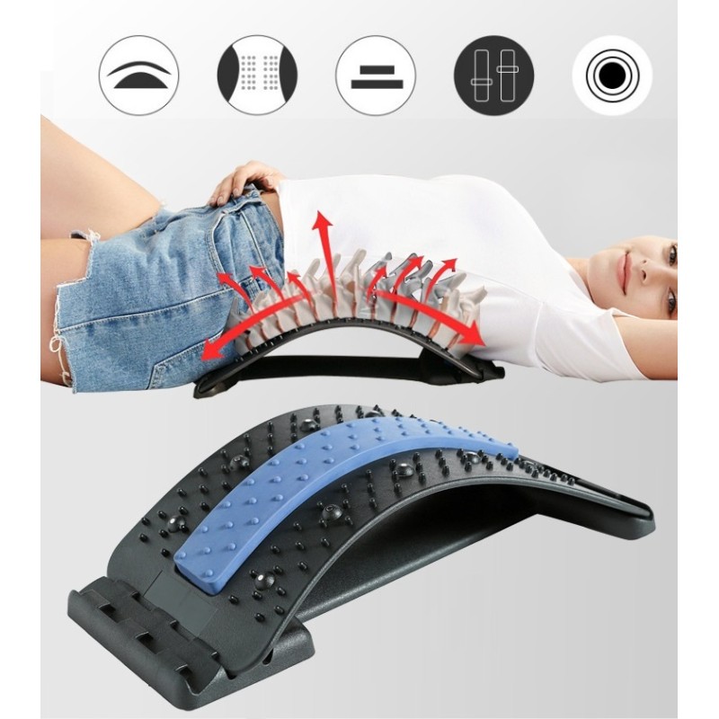 Dispositivo per lo stretching e il massaggio dorsale