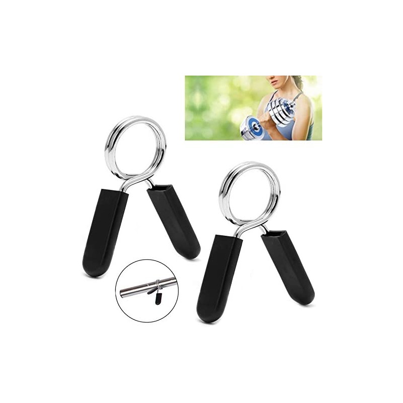 2x Spring barbell clamp 25mm