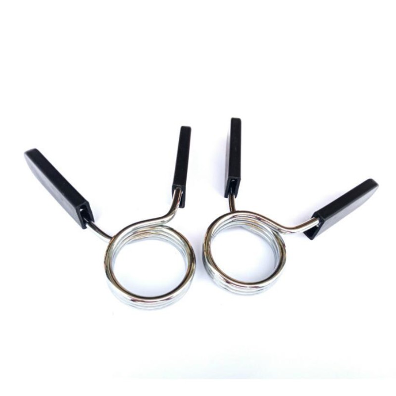 2 pezzi di Collari a Molla 25mm per Bilancieri e Manubri