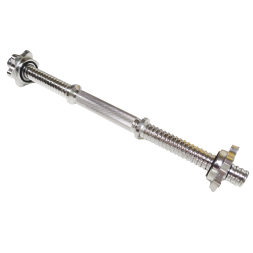 Barra de mancuernas para musculación con collares, 45 cm de largo