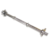 Barre d'haltères courte, longueur 45 cm, 25 mm,