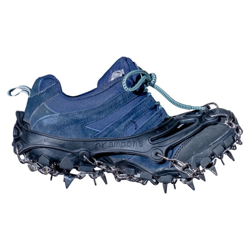 Crampones de montaña para botas de raqueta, 38-45 negro