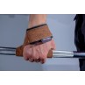 Cowhide leather wrist straps for deadlift