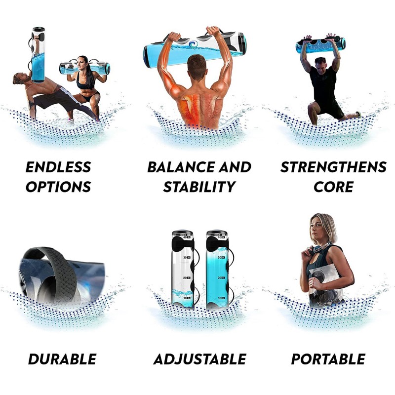 Wassertrainingsbeutel für Stabilizationtraining und Kraftsport 25kg