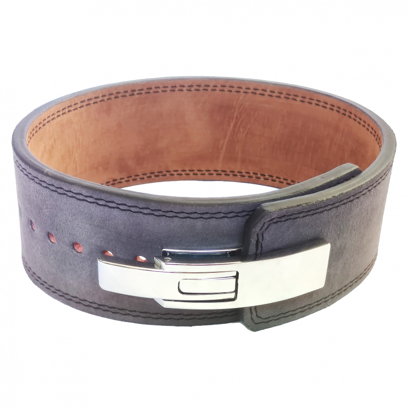 Leather Powerlifting belt with steel buckle, size S