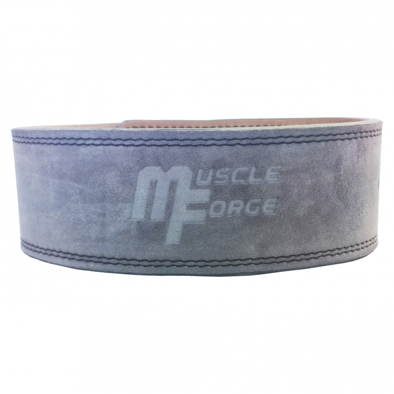 Leather Powerlifting belt with steel buckle, size L