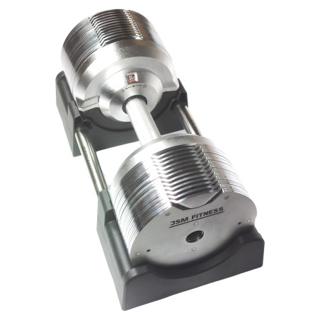 Adjustable dumbbell 41.5kg in 1.5kg increments, 26 dumbbells in 1