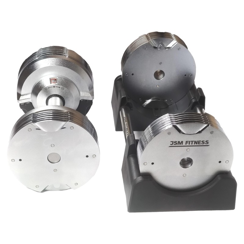 Adjustable dumbbell 41.5kg in 1.5kg increments, 26 dumbbells in 1